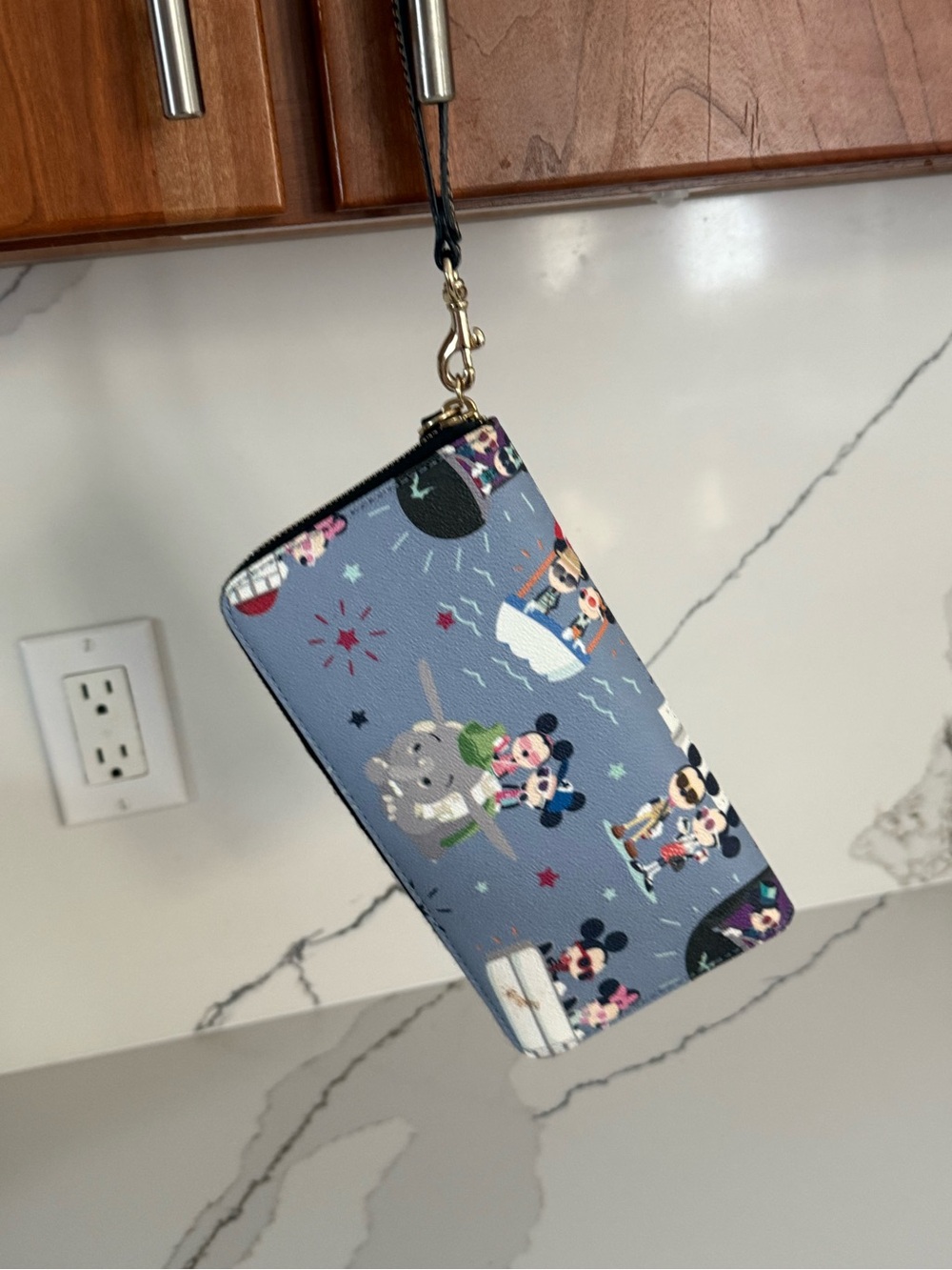 Disney Parks Dooney & Bourke Walt Disney World Attractions Wristlet Wallet Rare! - Picture 4 of 7